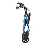 Medline Basic Steel Rollator, demonstrating its folding mechanism.