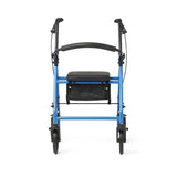 Medline Basic Steel Rollator, highlighting adjustable handle height.
