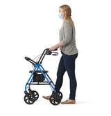 Medline Basic Steel Rollator, detailed view of the handgrips.