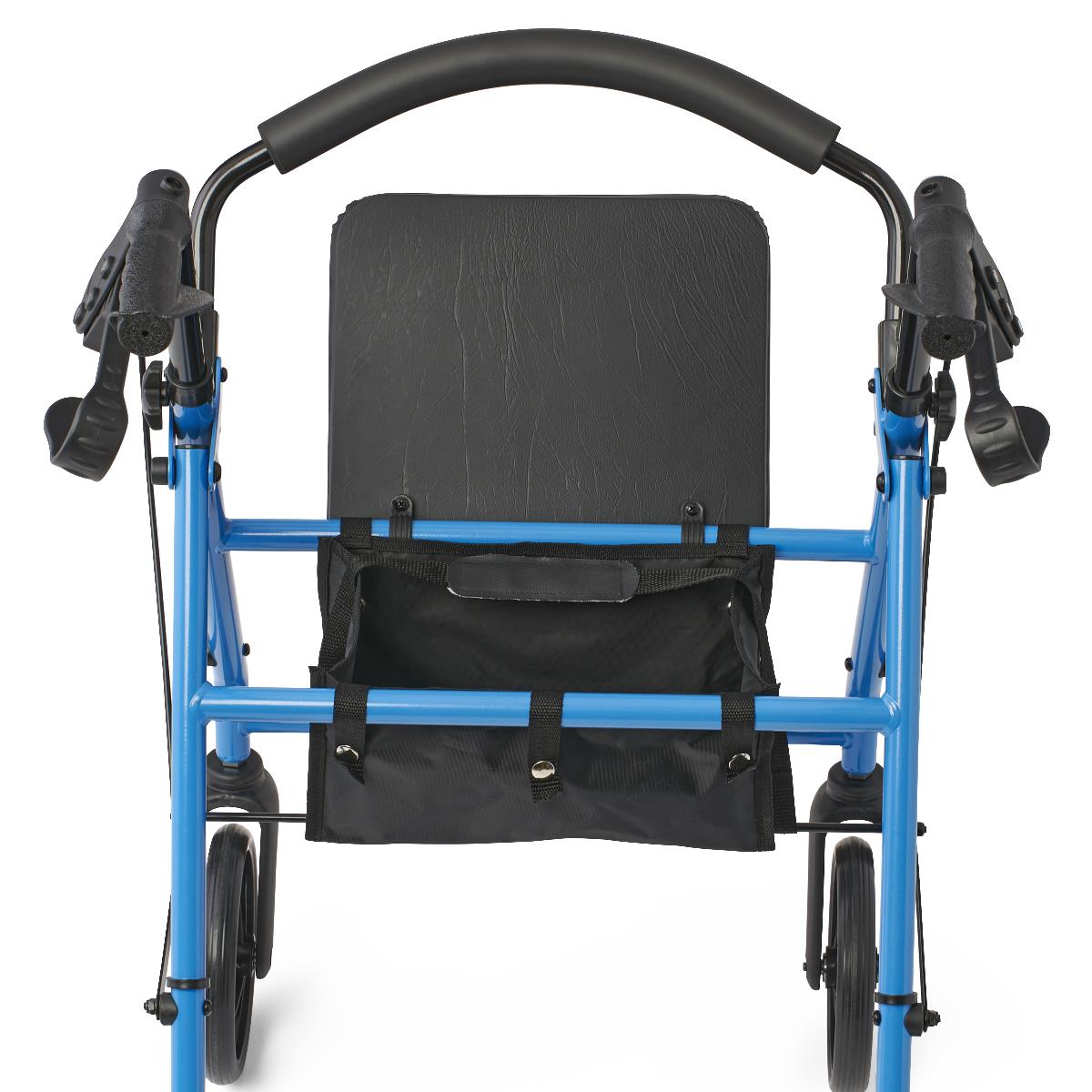 Medline Basic Steel Rollator in use, showing user comfort.