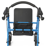 Medline Basic Steel Rollator in use, showing user comfort.