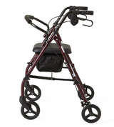 Medline Basic Steel Rollator, detailed view of adjustable height settings.