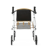 Medline Basic Steel Rollator with Microban, showing its sturdy steel frame.