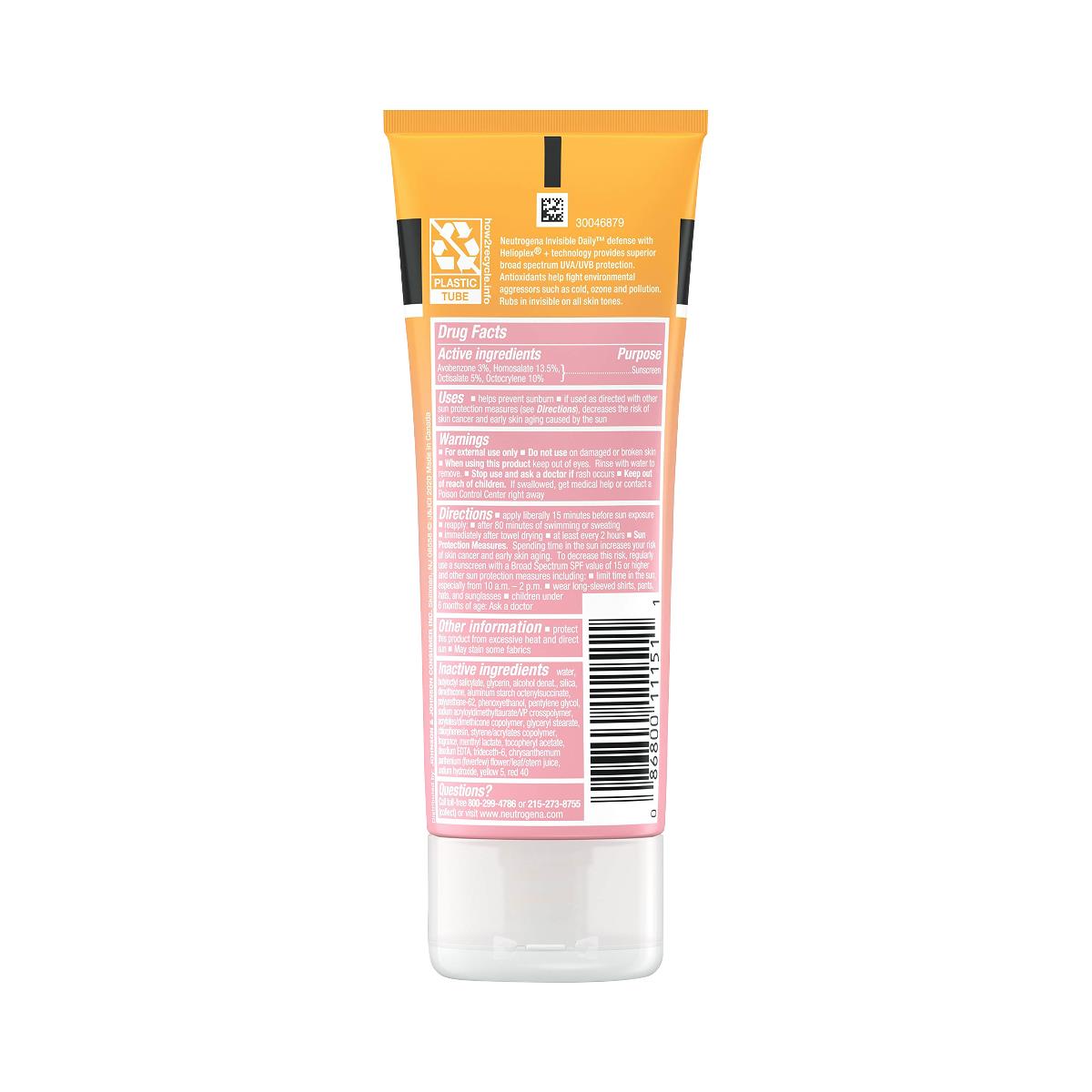Neutrogena Invisible Daily Defense Sunscreen Lotion