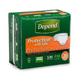 Depend Disposable Adult Incontinence Protection Briefs