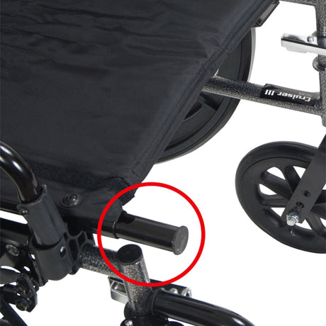 K3 Wheelchair Ltwt 16  w/DDA & ELR  Cruiser III