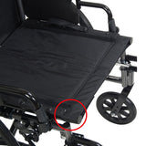 K3 Wheelchair Ltwt 16  w/DDA & S/A Footrests  Cruiser III