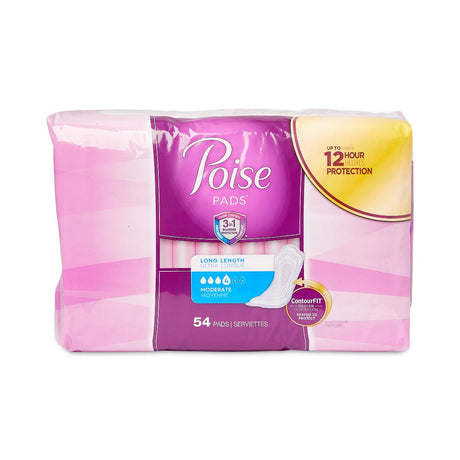 Poise Long Moderate Absorbency Pads - BeHope