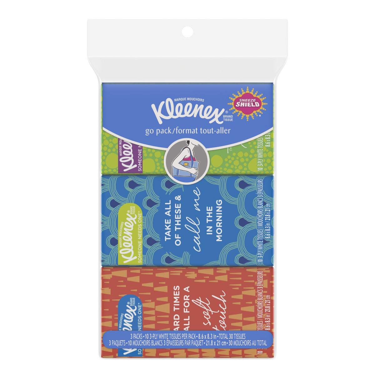 Kleenex Go Pack Facial Tissue - BeHope