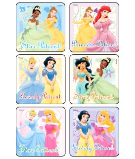 Kids Love Stickers® 90 per Pack Disney Princess Patient - New Classics Sticker 2-1/2 Inch - BeHope