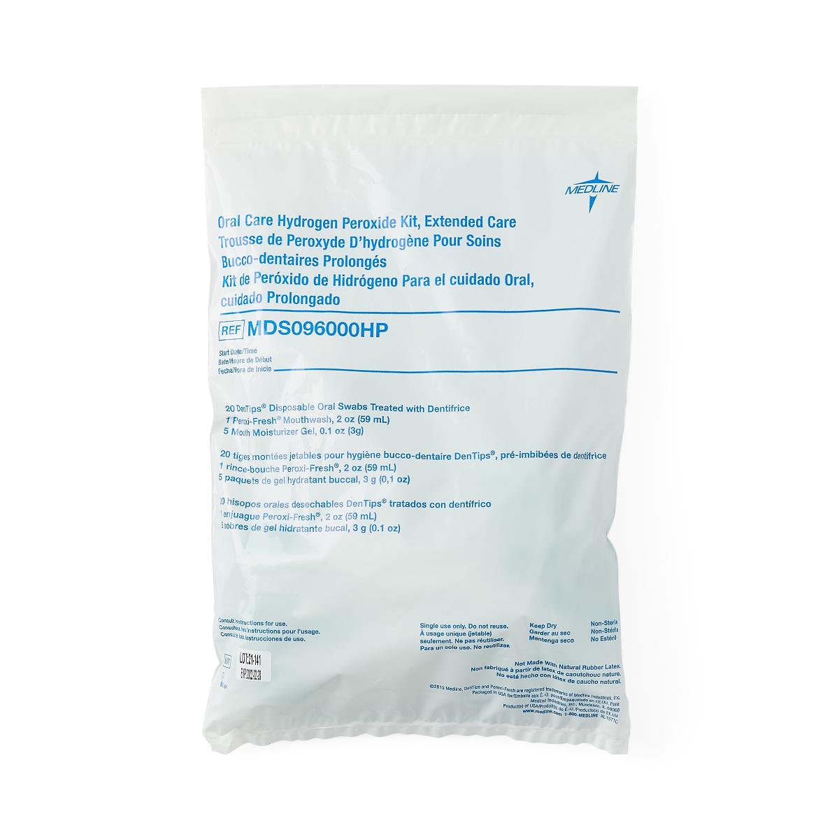 Medline Extended Oral Care Kit with Hydrogen Peroxide