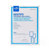 Dentips Oral Swabs, a box of swabs, emphasizing bulk packaging for facilities.