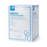 Dentips Oral Swabs, a stack of individually wrapped swabs for sterile use.