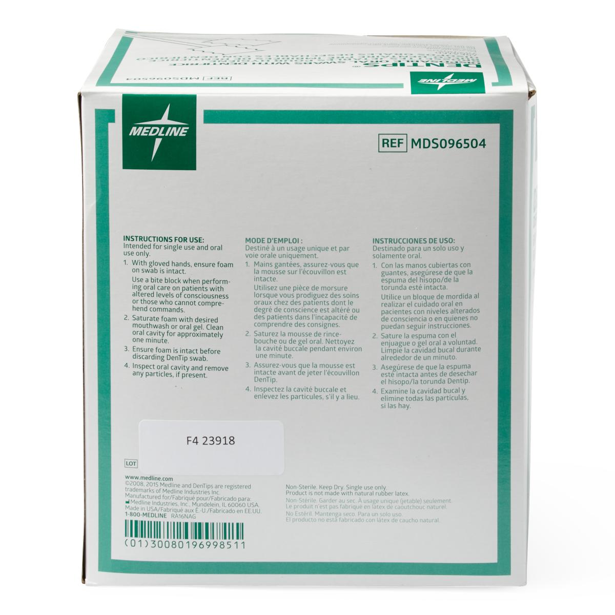 DenTips Treated and Untreated Oral Swabs