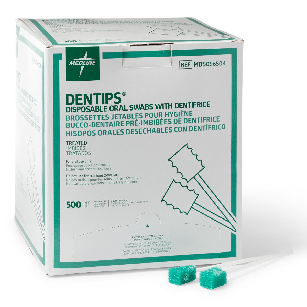 DenTips Treated and Untreated Oral Swabs