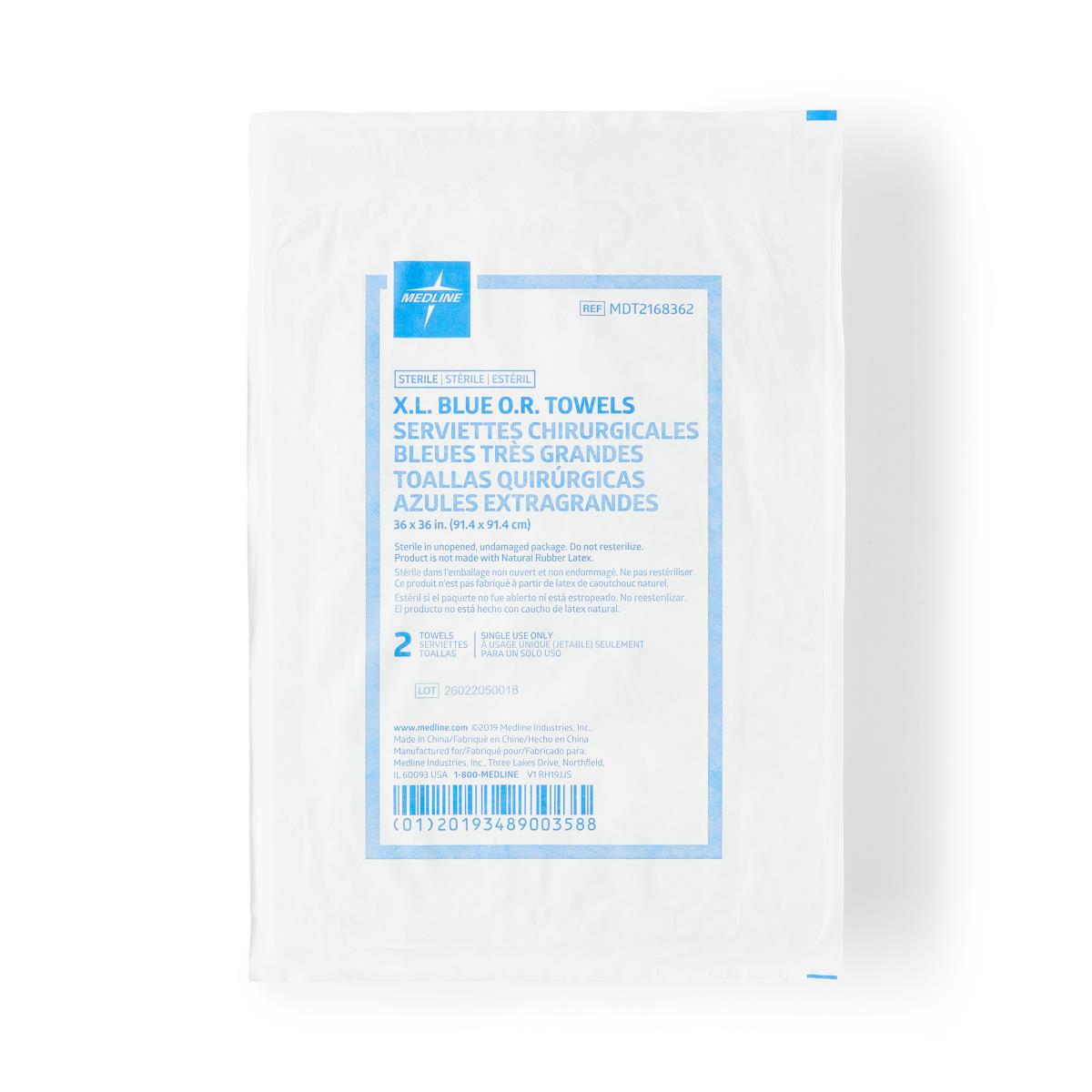 Medline Sterile Disposable OR Towels