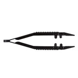Tweezers Posi-grip® 4 Inch Length Floor / Office Grade Plastic Nonsterile Nonlocking Thumb Handle Straight Serrated Tips - Behope