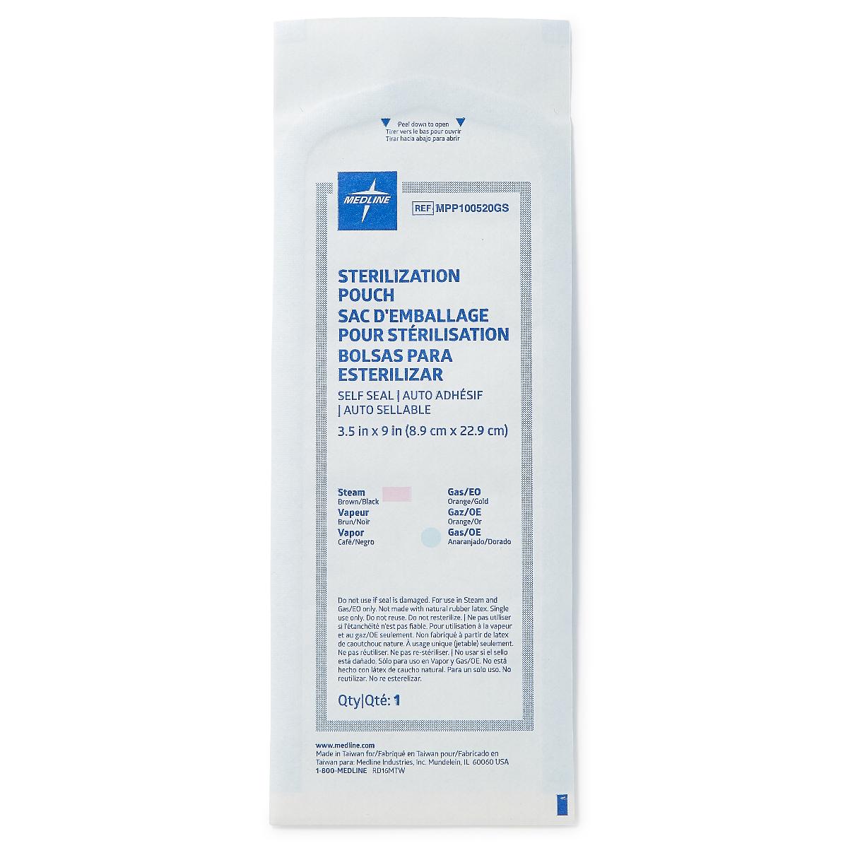 Self-Seal Sterilization Pouches for Steam and Gas Only - BeHope