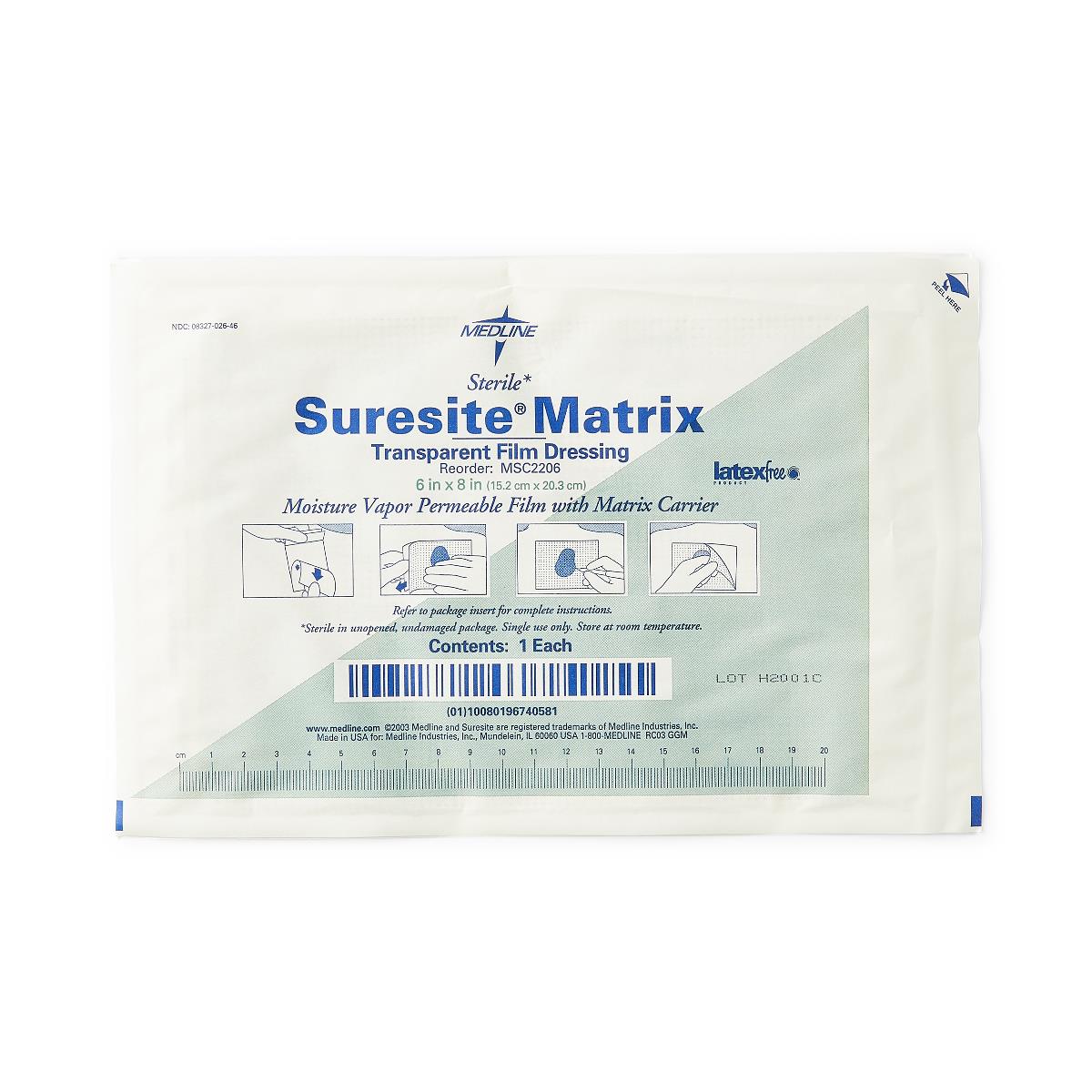 SureSite Matrix Transparent Film Dressing