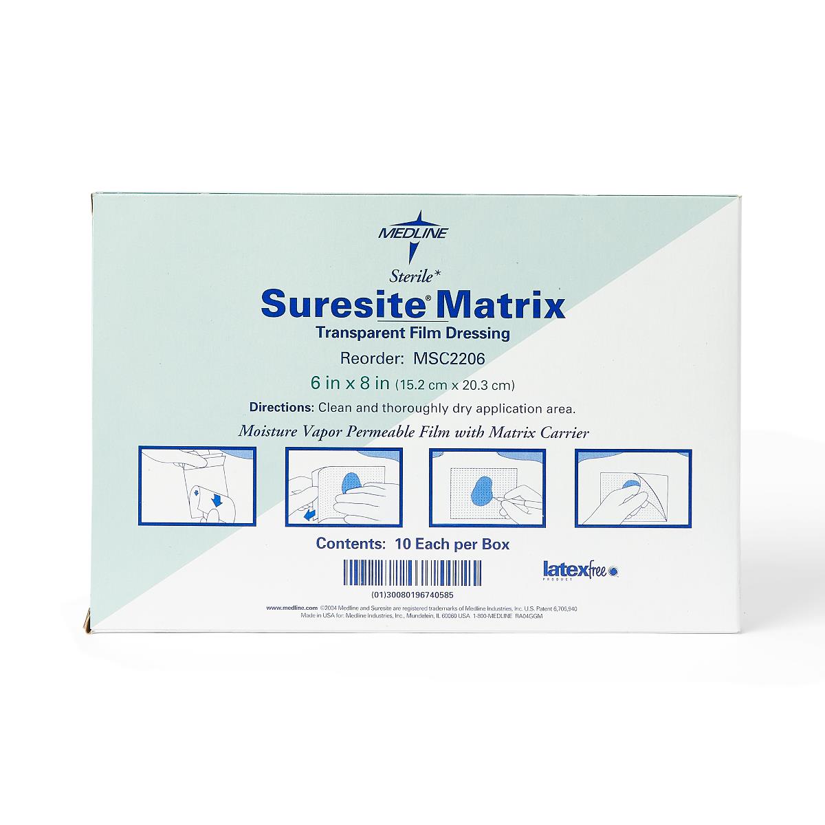 SureSite Matrix Transparent Film Dressing