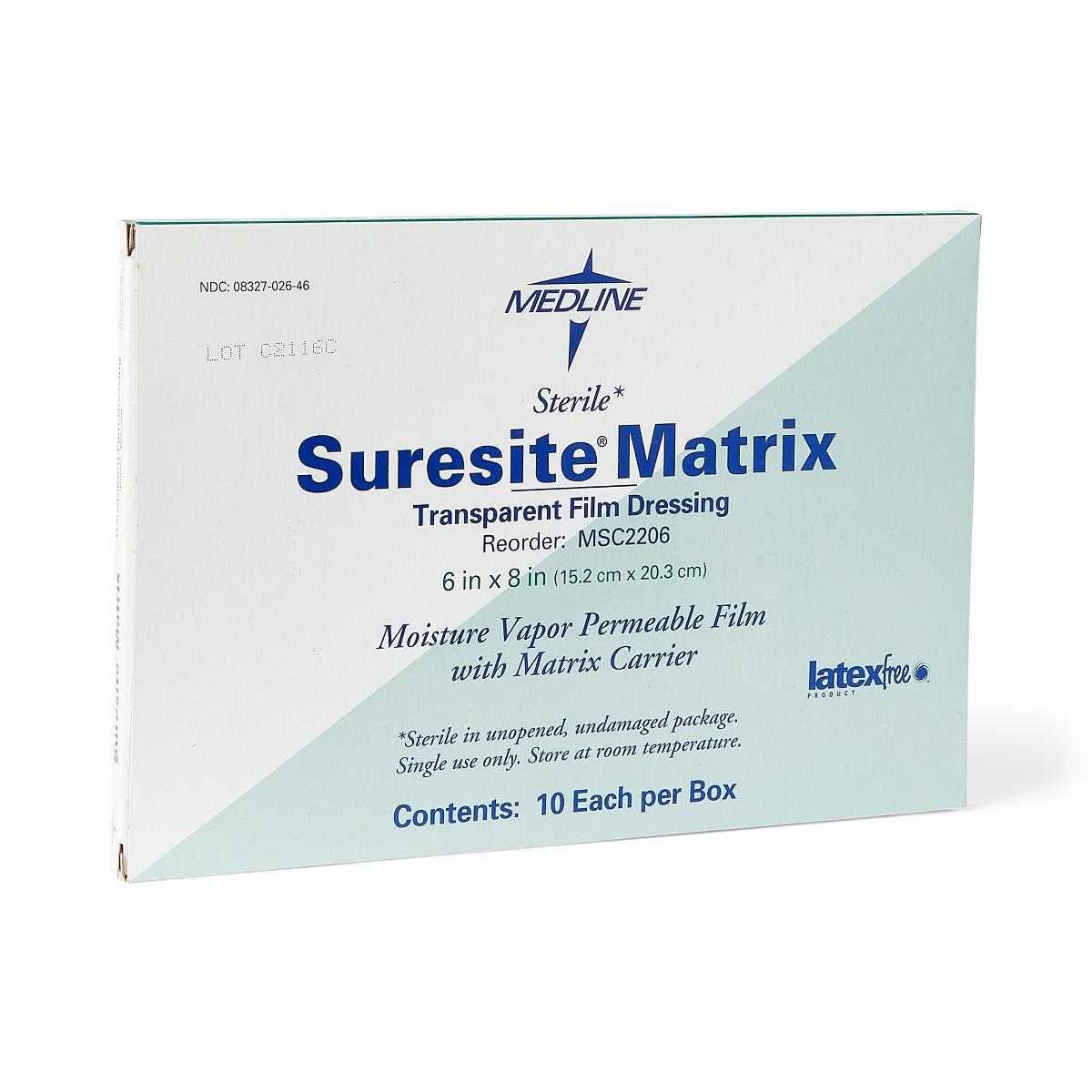 SureSite Matrix Transparent Film Dressing