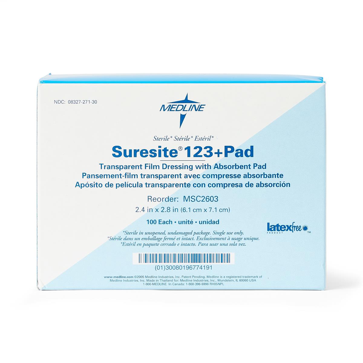 SureSite 123+ Pad Transparent Dressings
