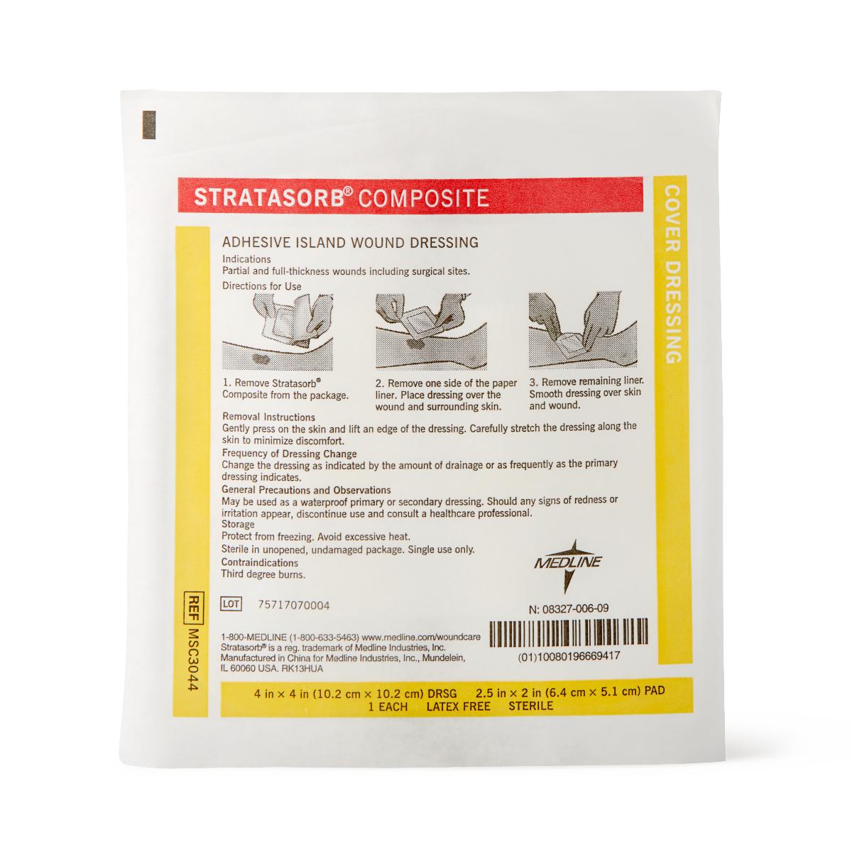 Stratasorb Waterproof Adhesive Island Wound Dressings - BeHope