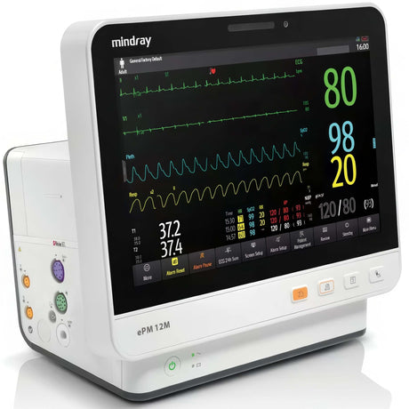 Patient Monitor Mindray Monitoring 3/5 Lead Ecg, Nellcor Spo2, Nibp, Respiration, Temperature - Behope