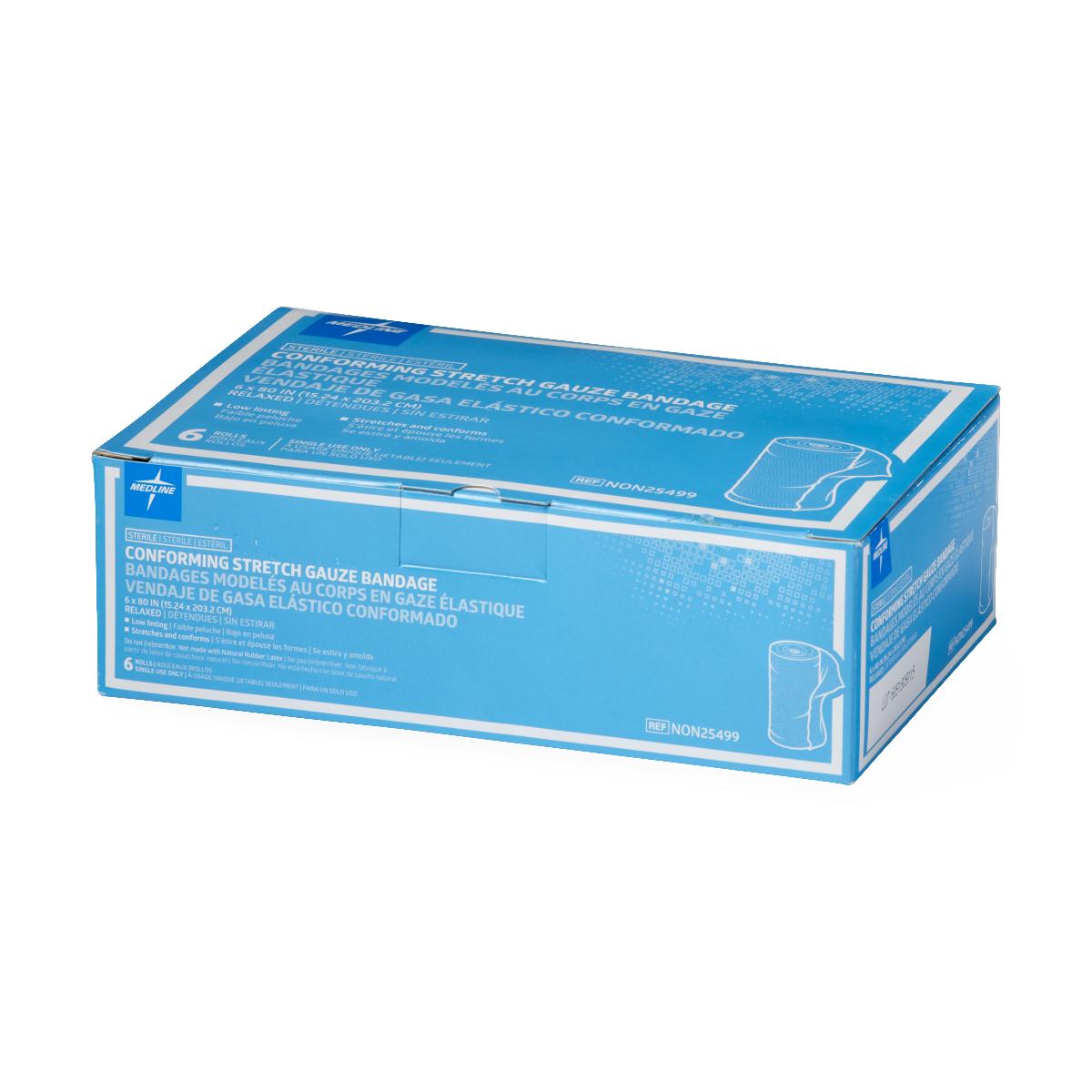 Medline Sterile Conforming Stretch Gauze Bandages