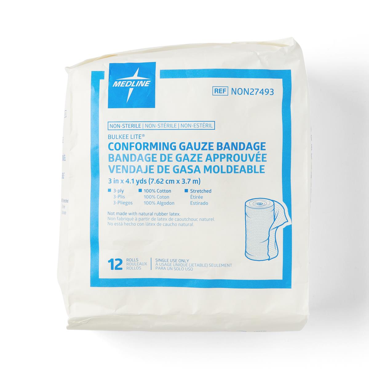 Bulkee Lite Nonsterile Cotton Conforming Bandages