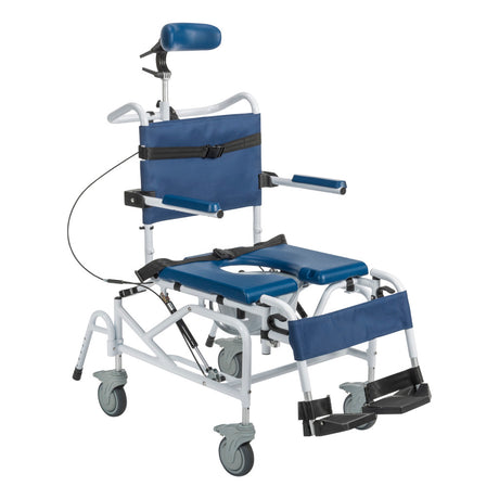 Tilting Aluminum Rehab Shower Chair Commode -BeHope