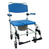 Bariatric Aluminum Rehab Shower Commode Chair -BeHope
