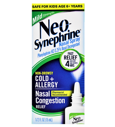 Sinus Relief Neo-synephrine® 1% Strength Nasal Spray 15 Ml - Behope