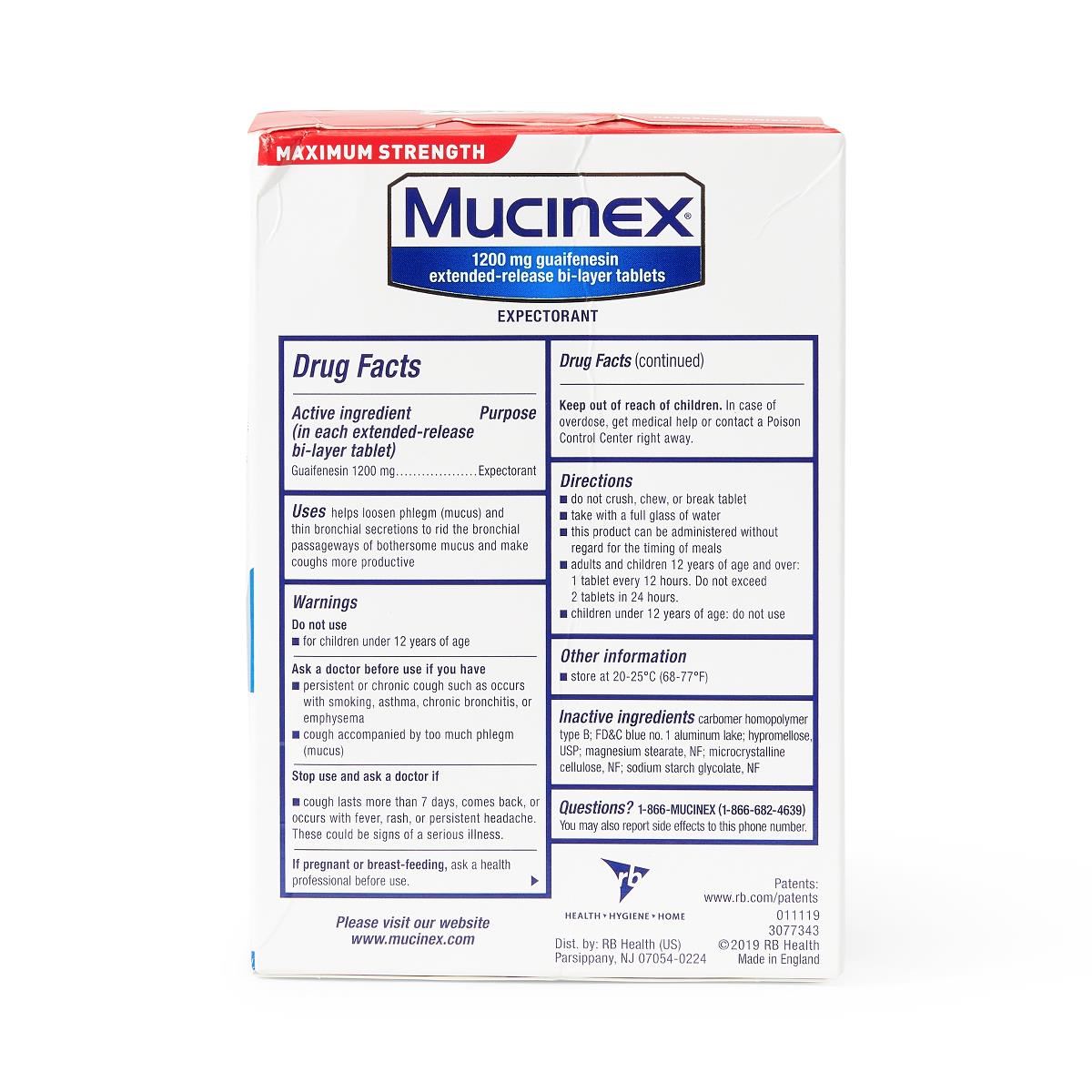 Mucinex Extended-release Tablets - BeHope