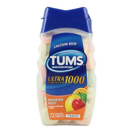 Tums Ultra Strength 1000 Antacid Tablets - BeHope