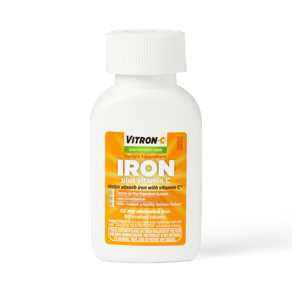 Vitron-C High-Potency Iron Dietary Supplement Plus Vitamin C