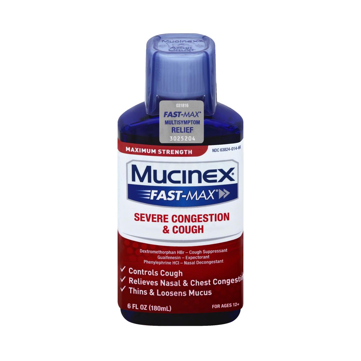 Mucinex Fast-max Liquid Cough And Cold Medicine - BeHope