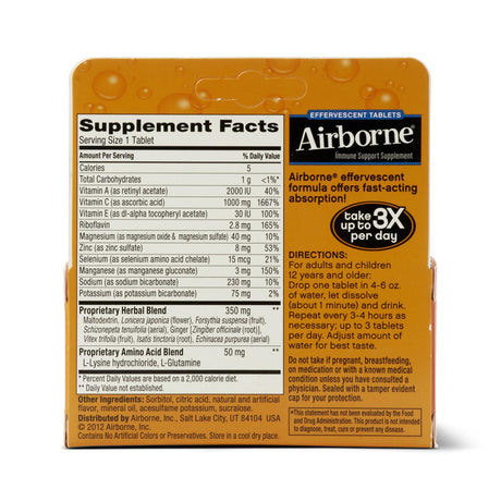 Airborne Effervescent Tablets