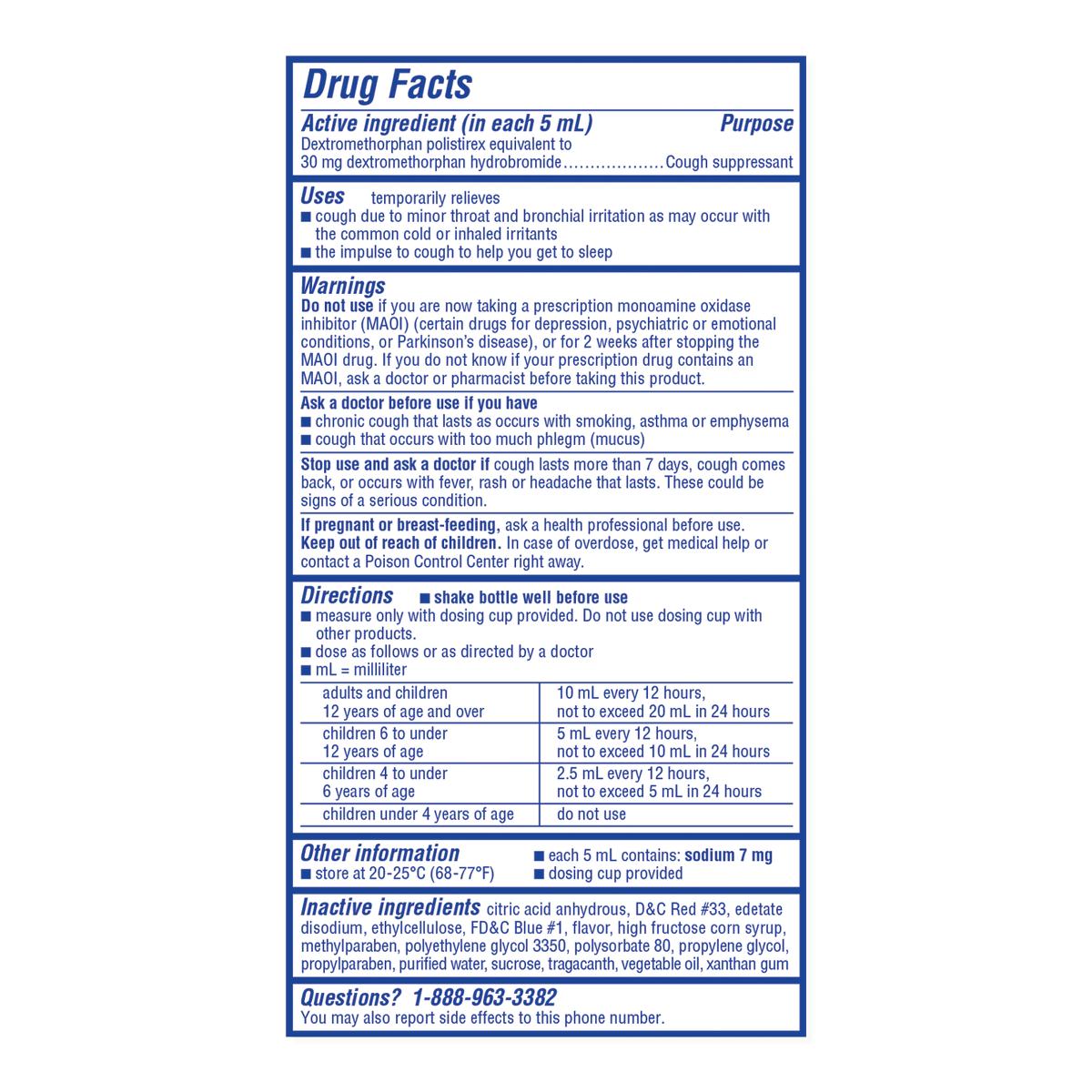 Delsym Cough Suppressant Liquid