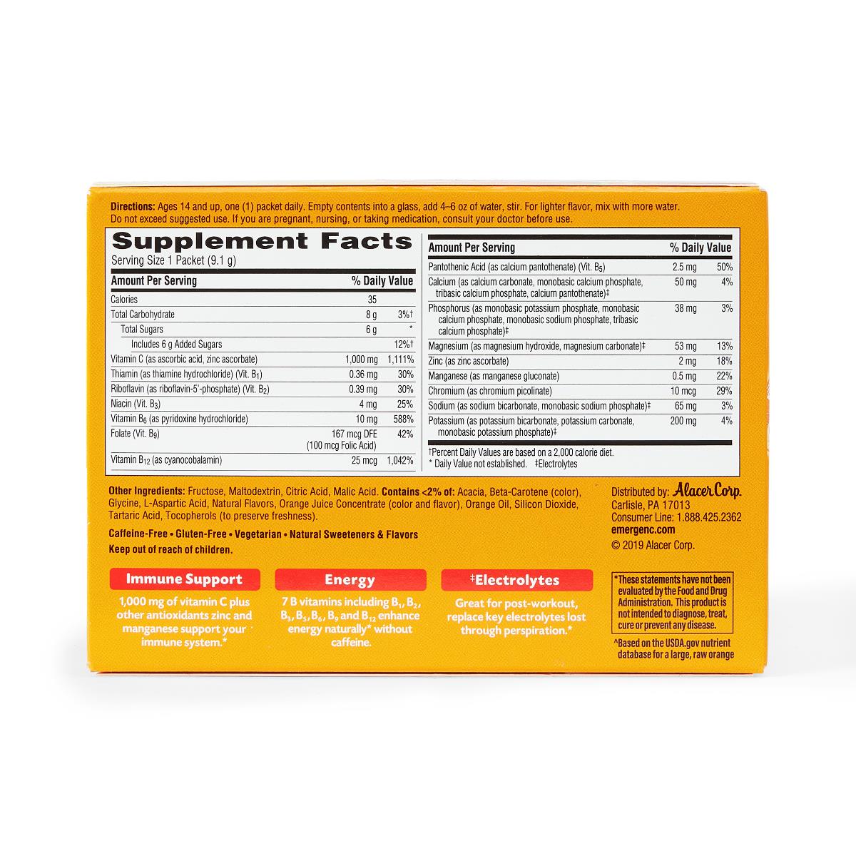 Emergen-c Vitamin C Supplement - BeHope