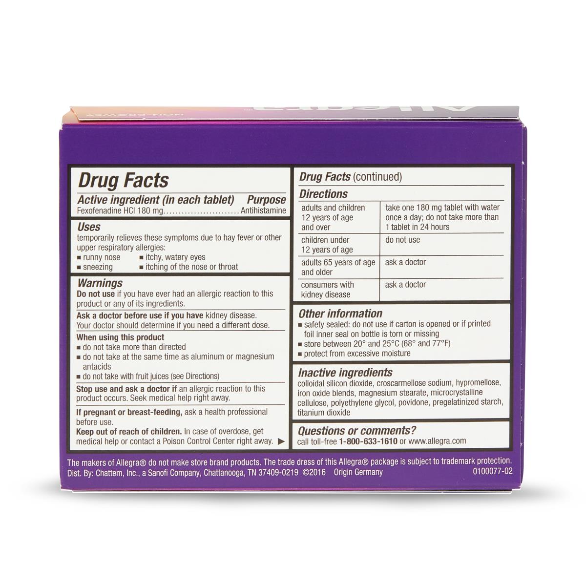 Allegra Allergy Oral Tablets