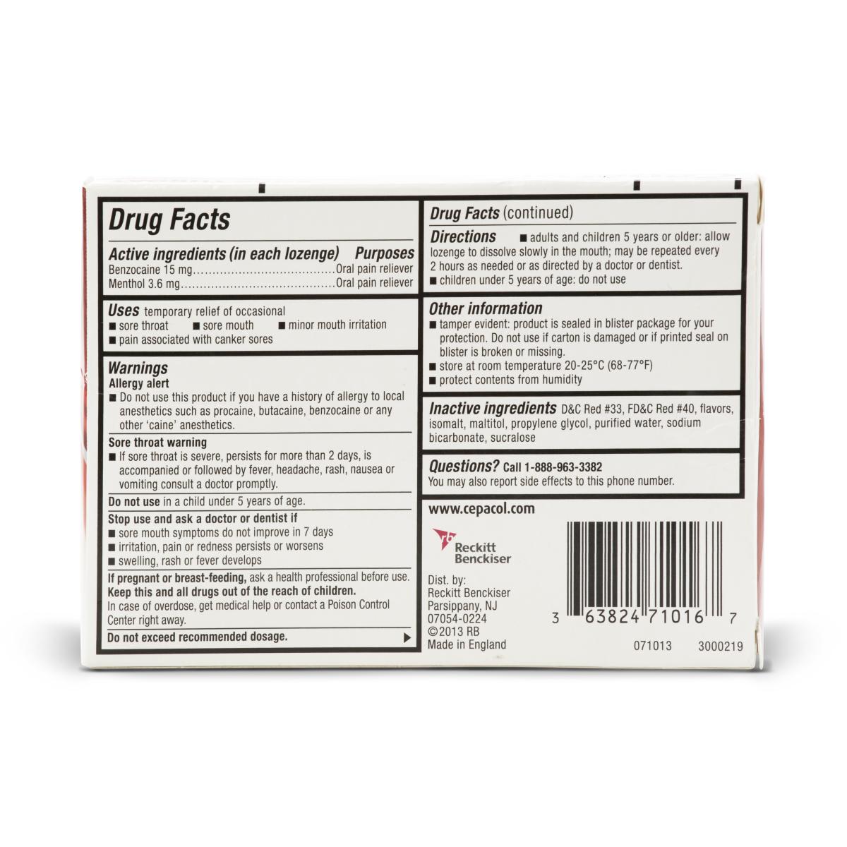 Cepacol Throat Lozenges - BeHope