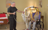 Bestcare PL400EF Foldable/Portable/Transportable Electric Mobile Floor Lift