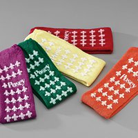 Slipper Socks Posey® Unisex Adult Large Double Tread Single Patient Use Red - BeHope