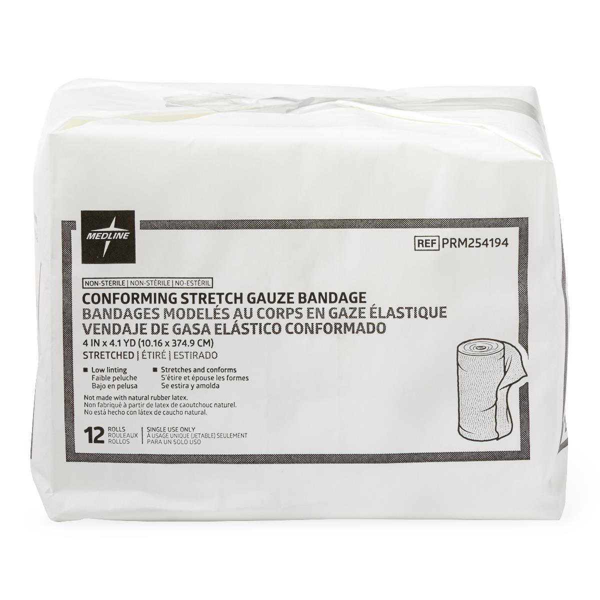 Medline Nonsterile Conforming Stretch Gauze Bandages - BeHope