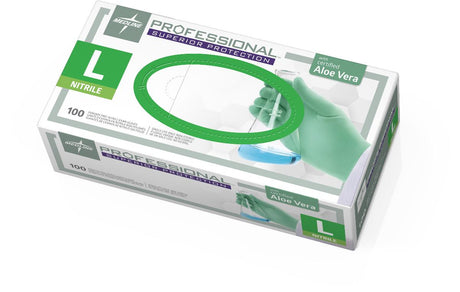 Medline Professional Nitrile Exam Gloves with Aloe - BeHope