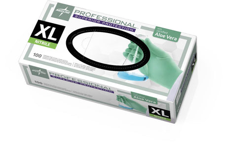Medline Professional Nitrile Exam Gloves with Aloe - BeHope