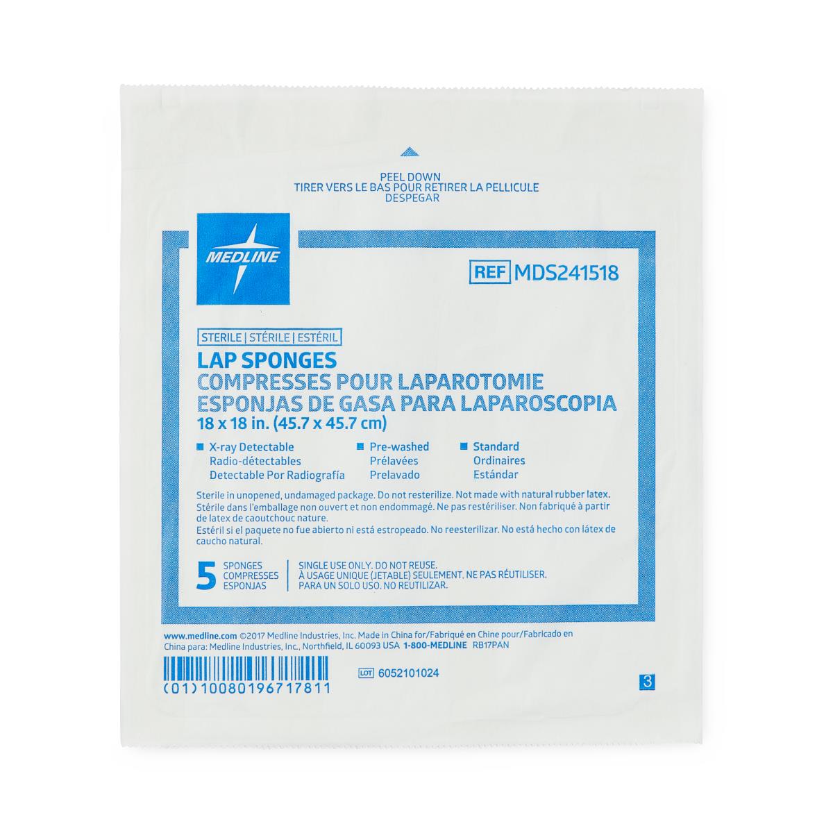 Medline X-ray Detectable Laparatomy Sponges - BeHope