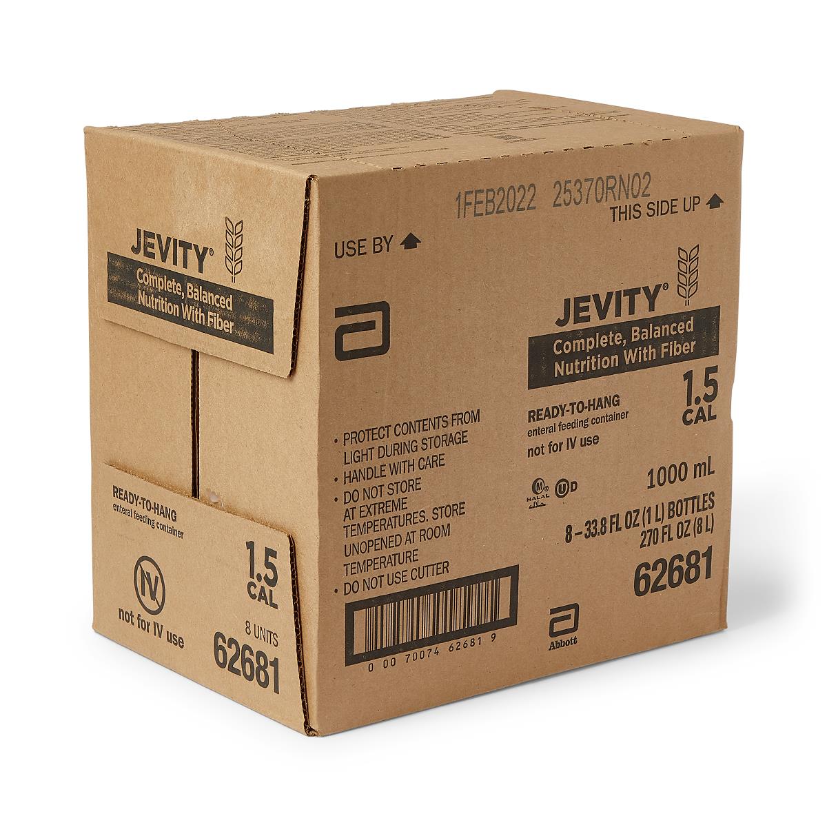 Jevity 1.5 Cal Nutrition Ready-to-Hang Unflavored Supplements
