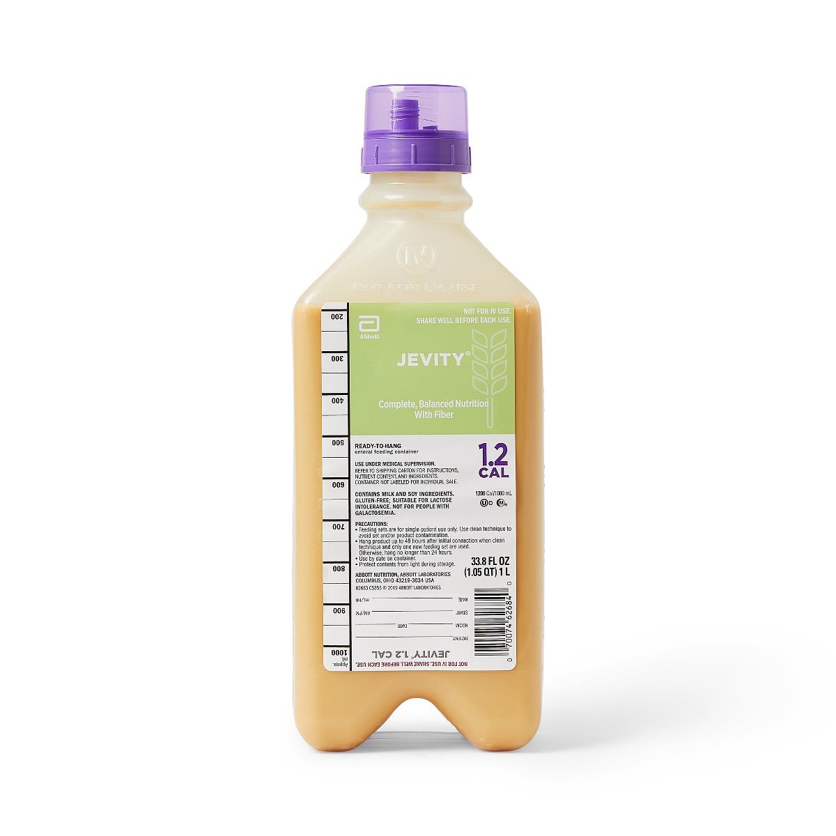 Jevity 1.2 Cal Nutrition Ready-to-hang Feeding Tube Formula - BeHope
